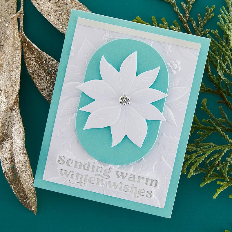 Spellbinders E3D-072 Playful Poinsettia 3D Embossing Folder by Simon Hurley - Image 5